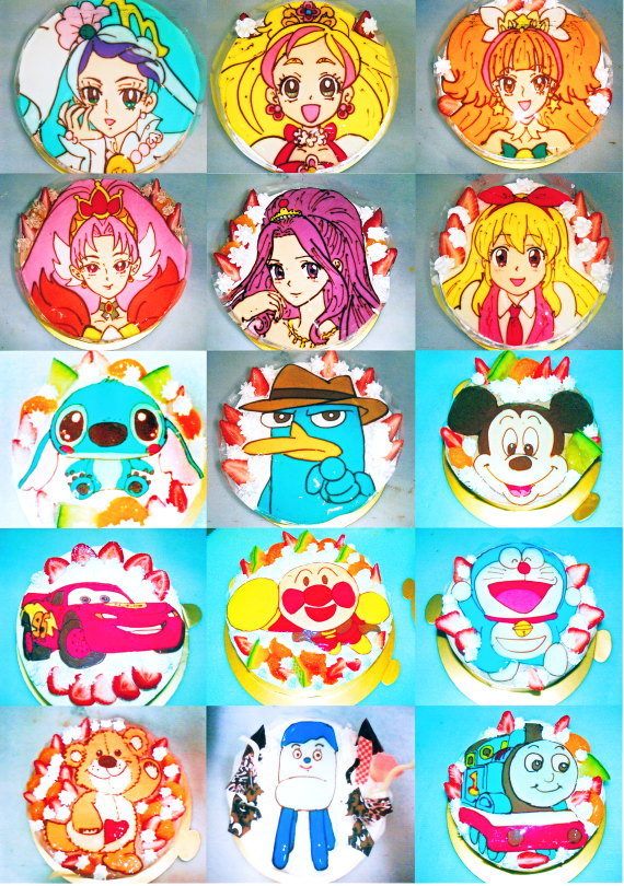 ピックアップB キャラクターケーキ 地方発送 イラストケーキ 通販